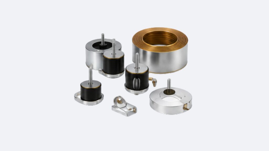 Assorted metal coil and mounting hardware